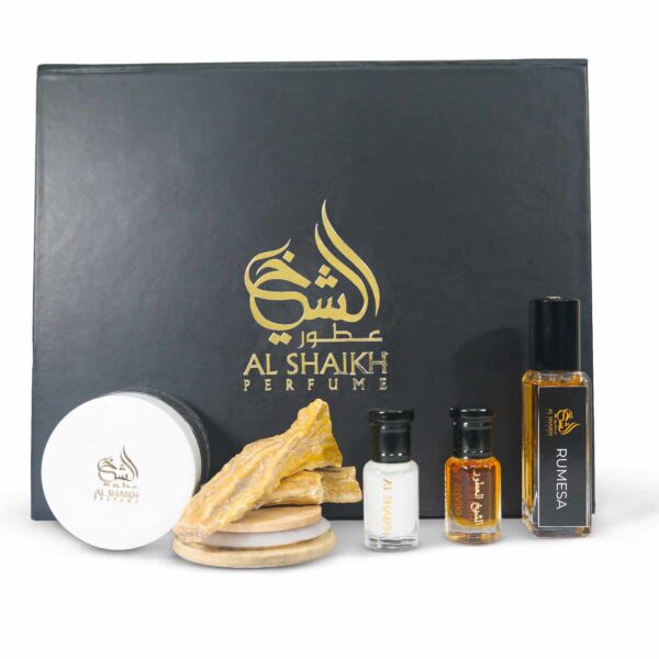 attar perfume and bakhoor black box combo