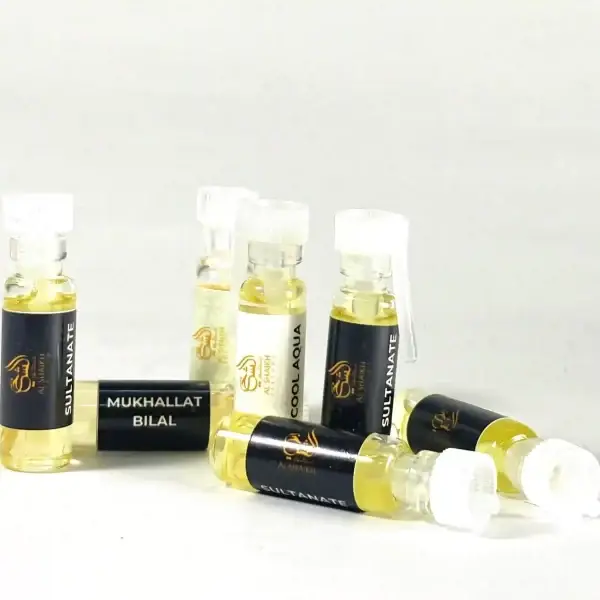 Sample Tester Pack of 4 Premium Attars (1ml Vials) – Best-Selling Natural Fragrances including Woody, Fruity, Floral, and Oud Notes