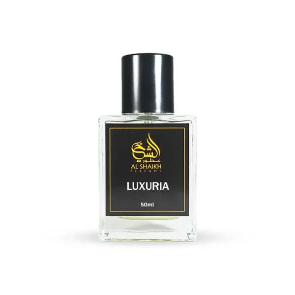Luxuria Perfume by Alshaikh Perfume – warm spicy cinnamon amber unisex fragrance bottle